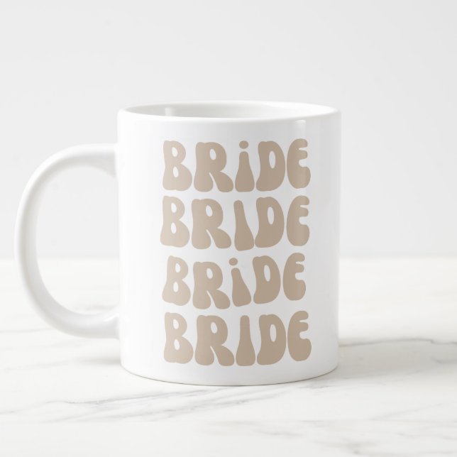 Grande Tasse Mariage Rétro Moderne pour Enterrement de Vie de J (Gauche)