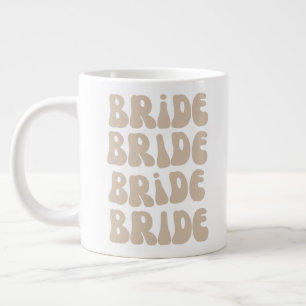 Grande Tasse Mariée Rétro Moderne Enterrement de Vie de Jeune F