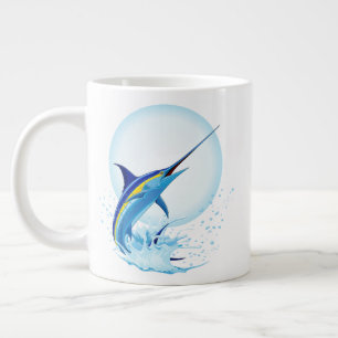 Grande Tasse Marlin Bleu Jaillissant de l'Océan