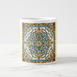 Grande Tasse Marocain ornements, Boue de spécialité Texture