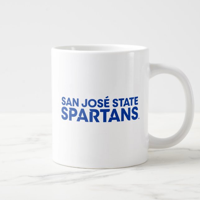 Grande Tasse Marque-mot-symbole des spartiates de San Jose Stat (Droite)