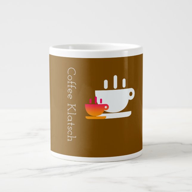 Grande Tasse Marron Café Gossips (Devant)