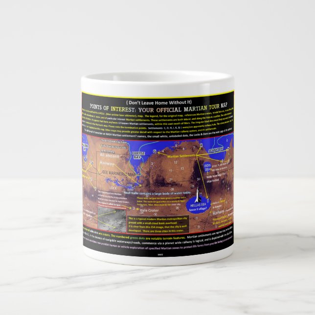 Grande Tasse Mars Points d'intérêt (Devant)