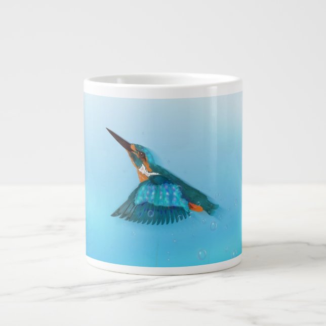 Grande Tasse martin-pêcheur oiseau (Devant)
