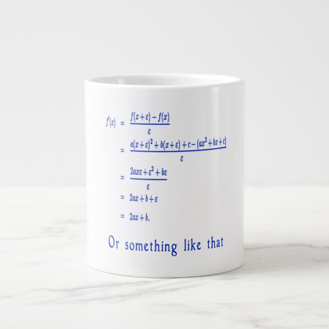 Grande Tasse Mathématiques (Devant)