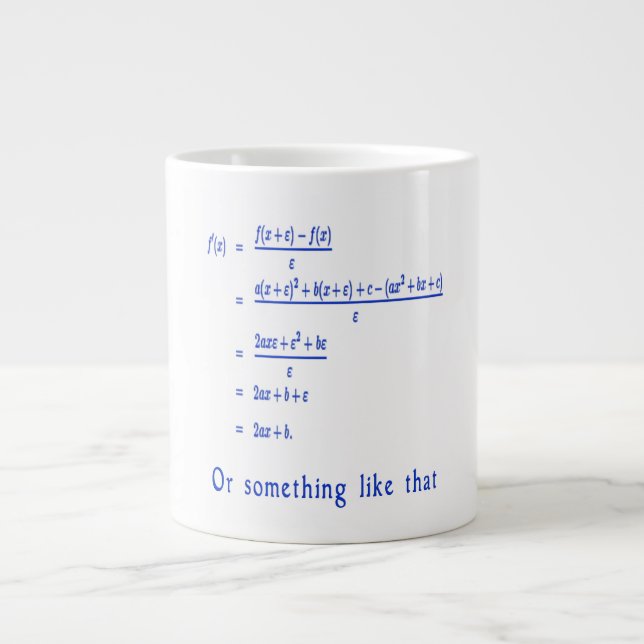 Grande Tasse Mathématiques (Devant)
