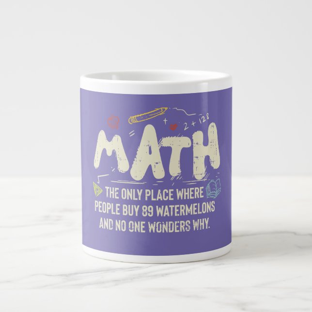 Grande Tasse Mathématiques Mathématiques Mathématiques Math Ens (Devant)