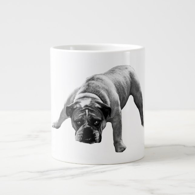 Grande Tasse Matin Avec Un Chien À Oreille (Devant)