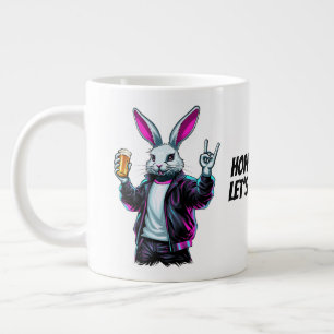 Grande Tasse Mauvais Lapin De Pâques ! Pâques chanceuses, amuso