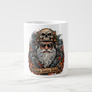 Grande Tasse Mauvais Père Noël Motard, Crâne de Père Noël Motar