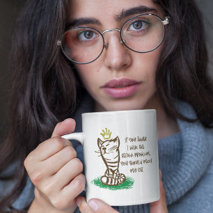 Grande Tasse MAUVAISE CATTITUDE Drôle Grumpy Cat Parent