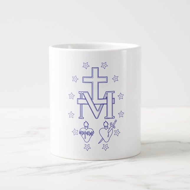 Grande Tasse Médaille de Notre-Dame des Grâces (Devant)