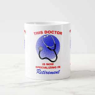 Grande Tasse Médecin Retraité Drôle Disant Retraite