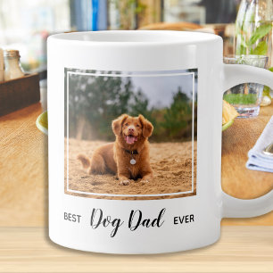 Grande Tasse Meilleur Chien Papa Jamais Pet Photo