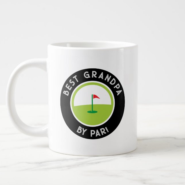 Grande Tasse Meilleur Grand-père Par Par Golfeur Sportif Amusan (Gauche)