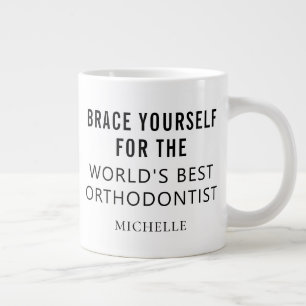 Grande Tasse Meilleur Orthodontiste Nom Professionnel Personnal