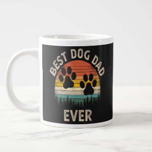 Grande Tasse Meilleur Papa Chien Vintage Ever