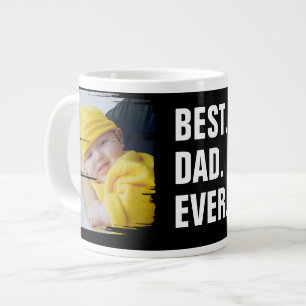 Grande Tasse Meilleur Papa Ever 2 Photo Scribble Cadre Personna