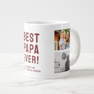Grande Tasse Meilleur Papa Pour Toujours 4 Collage Photo
