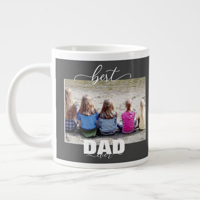 Grande Tasse Meilleure Fête des pères photo DAD Ever pour enfan (Gauche)
