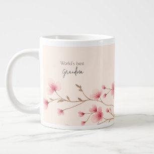 Grande Tasse Meilleure grand-mère du monde - Pastel Floral Pers