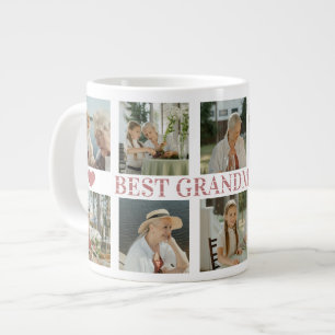 Grande Tasse Meilleure Grand-mère Photo Collage – Cadeau avec d