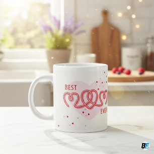 Grande Tasse Meilleure Maman Avec Cadeau De Fête Des Mères Phot
