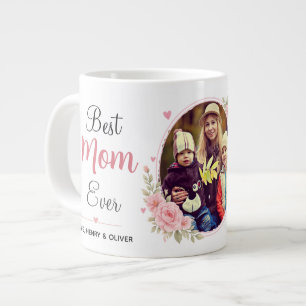 Grande Tasse Meilleure Maman Ever Photo Personnalisé