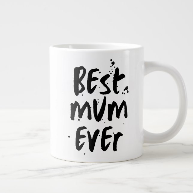 Grande Tasse Meilleure maman jamais moderne Simple fête des mèr (Droite)