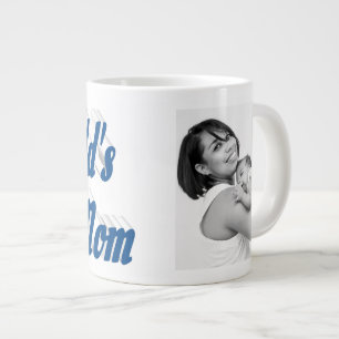 Grande Tasse Meilleure Maman photo mer texte bleu