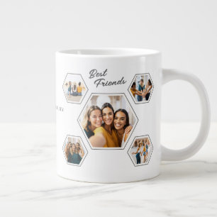 Grande Tasse Meilleurs amis Dix‑Photo Noms et année personnalis