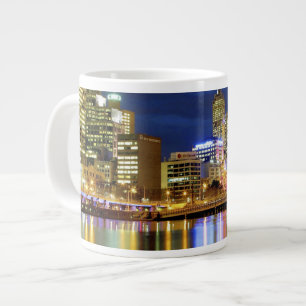 Grande Tasse Melbourne, Australie. Une vue nocturne sur les 2