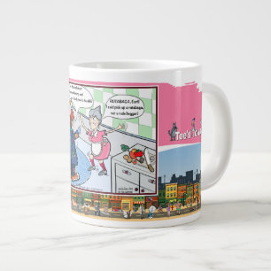 Grande Tasse Mendiant grossier Jeu de mots littéral humoristi