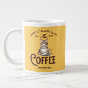 Grande Tasse Meowster De Café : Drôle Cadeau D'Amoureux De Chat