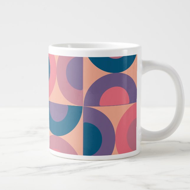Grande Tasse Mer De Corail Moderne Du Milieu Du Siècle (Droite)