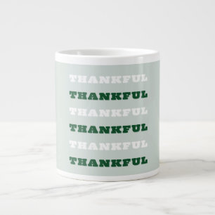 Grande Tasse Merci, Citation de gratitude, Vert