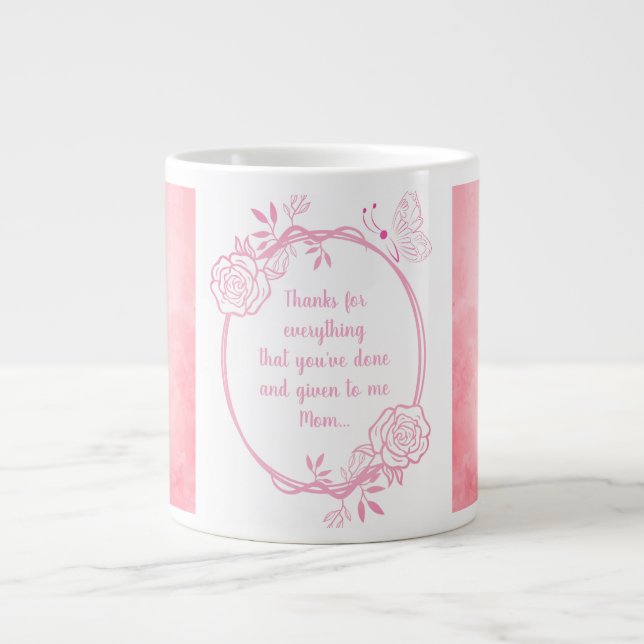 Grande Tasse Merci Pour Tout Maman, Bouge Spéciale (Devant)