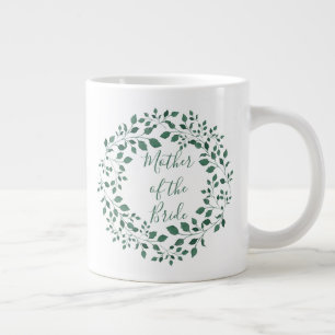 Grande Tasse Mère de la mariée   Mariage de la couronne verte r