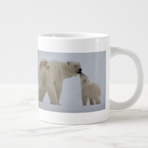Grande Tasse Mère de l'ours polaire avec petit