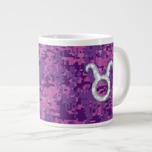 Grande Tasse Mère de Pearl Taurus Zodiac Connexion Camo numériq