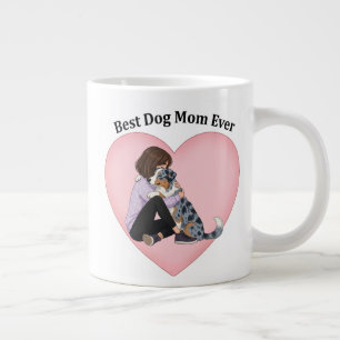 Grande Tasse Merle Bleu Aussie Meilleure Maman Chien