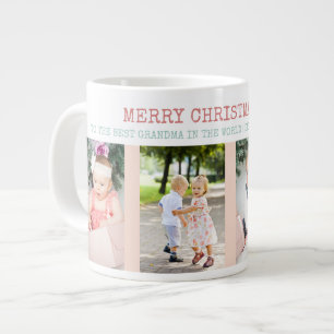 Grande Tasse Merry Christmas Best Grandma in the World 4 Photo