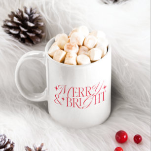 Grande Tasse Merry et Bright Red Star