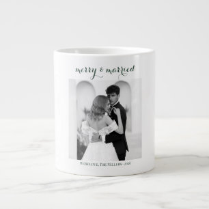Grande Tasse Merry & Married - Noël personnalisé pour jeunes ma