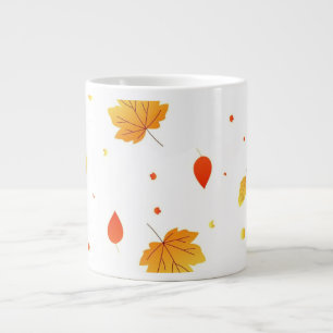 Grande Tasse Mes essentiels minimalistes de feuilles d'automne