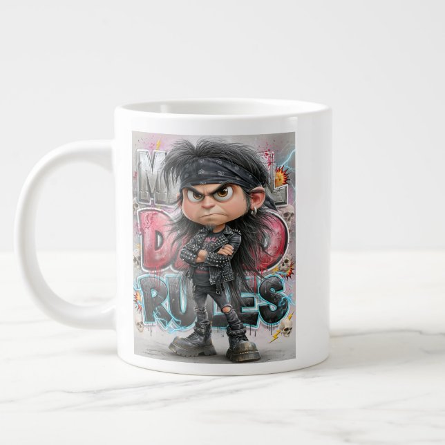 Grande Tasse Metal Dad Régit Grincheux (Gauche)