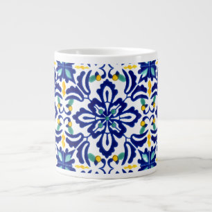 Grande Tasse Mexicaine Talavera Terracotta Carrelage Design No.