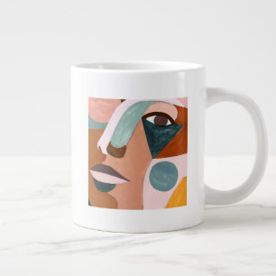 Grande Tasse Mi-face Geo