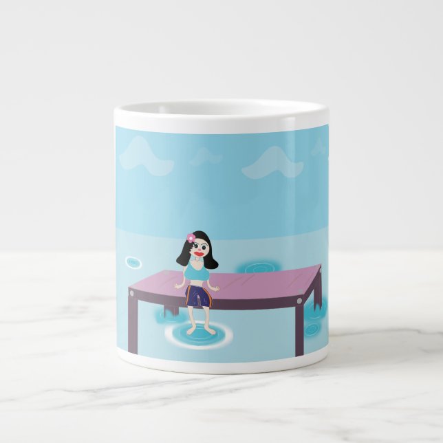 Grande Tasse mignon bouchon de dessin animé (Devant)