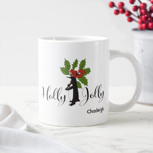 Grande Tasse Mignon Joyeux Noël de Pingouin Drôle